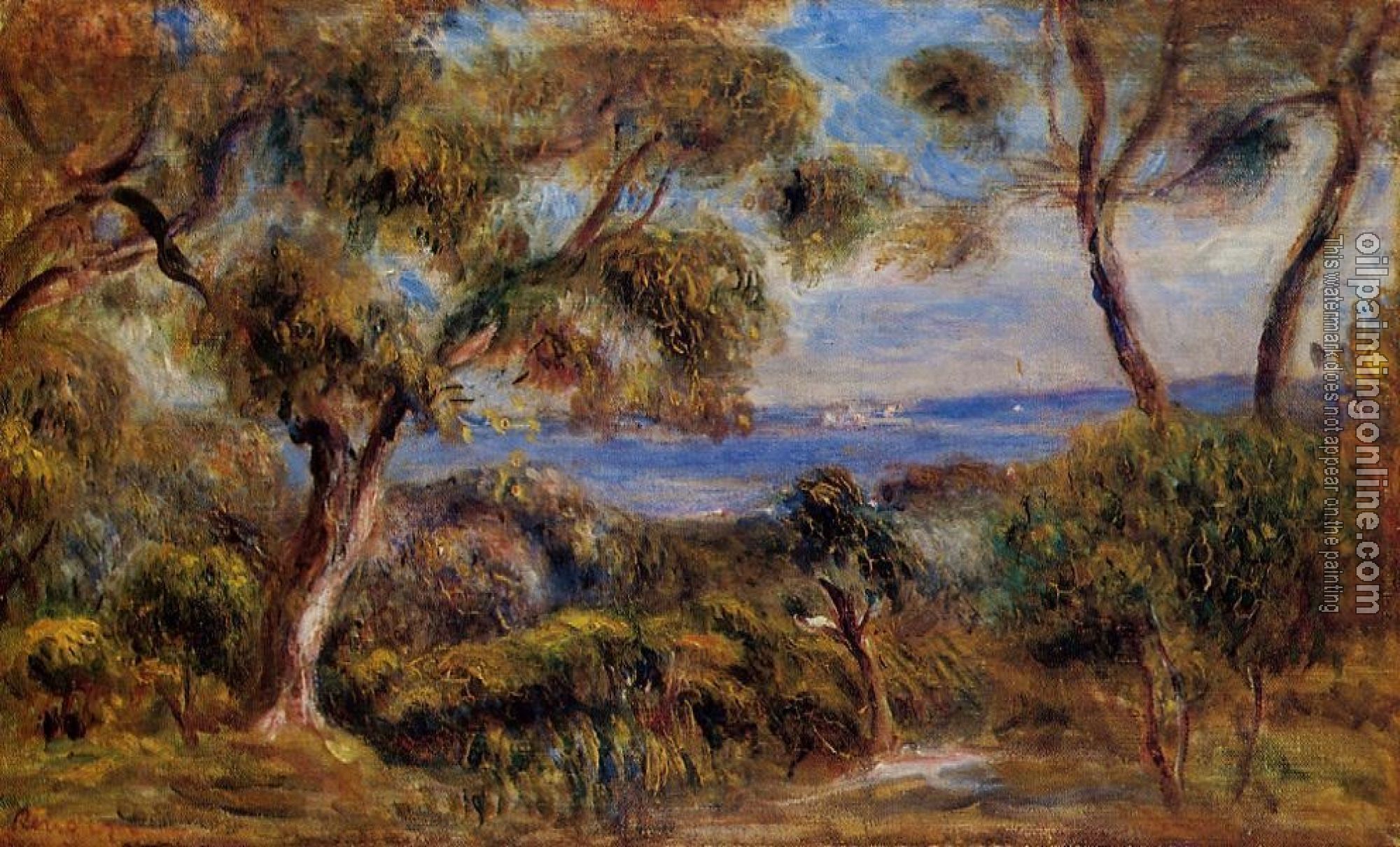 Renoir, Pierre Auguste - The Sea at Cagnes